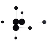 Black Multi-Circle Radial Design Wall Lamp - Clowas